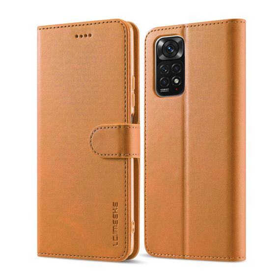 Чохол книжка iMeeke для Xiaomi Redmi Note 11 Pro 4G / 11 Pro 5G / Note 12 Pro 4G колір Коричневий