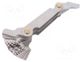 Різьбомір метричний 60° WHITWORTH 55° шаблон дюйм 52шт YATO YT-29984