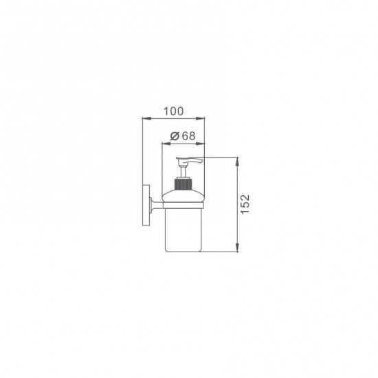 Дозатор для рідкого мила Frap F1927 | Зображення 1