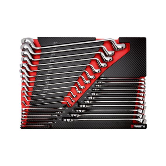 Набір ріжково-накидних ключів, 29 шт.