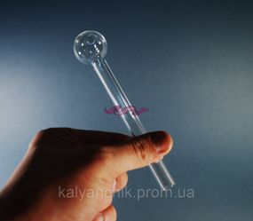 Трубка стеклянная Oil Long Clear