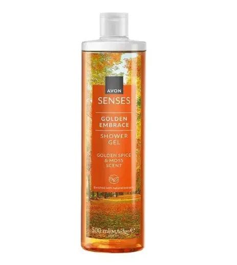Гель для душа Avon Senses «Золотые объятия» с ароматом специй и мха, увлажняющий 500 мл