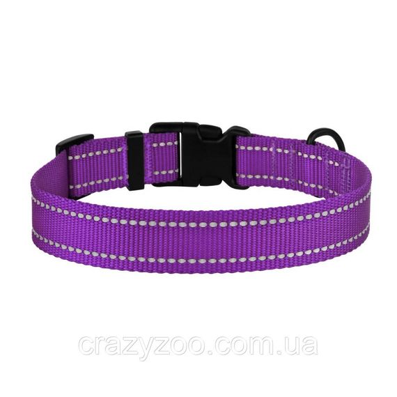 Ошейник для собак BronzeDog Active М нейлоновый фиолетовый 2х30-40 см 51/1307 | Зображення 2