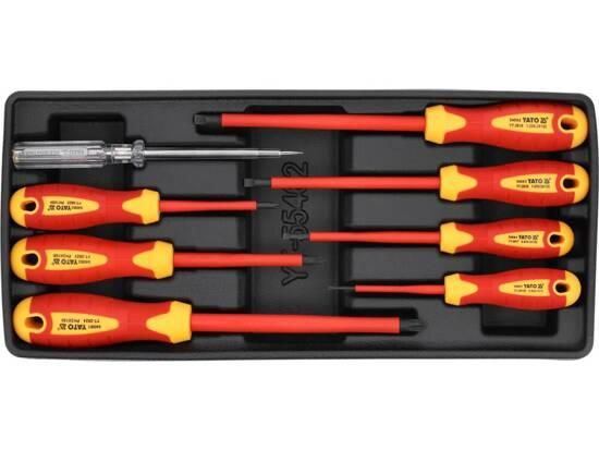 Вклад полка інструментальної шафи викрутки 8шт YATO YT-55462