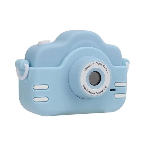 Дитячий цифровий фотоапарат Котик 1080HD, 40MP, A3S, Блакитний / Фотокамера з чохлом для дітей | Зображення 9