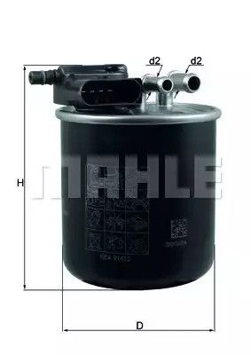 Фільтр паливний MAHLE/KNECHT MB A180, A200, A220, B200, B220, CLA,G,GLA, Sprinter 418CDI OM651 CDI, MAHLE/KNECHT (K | Зображення 6