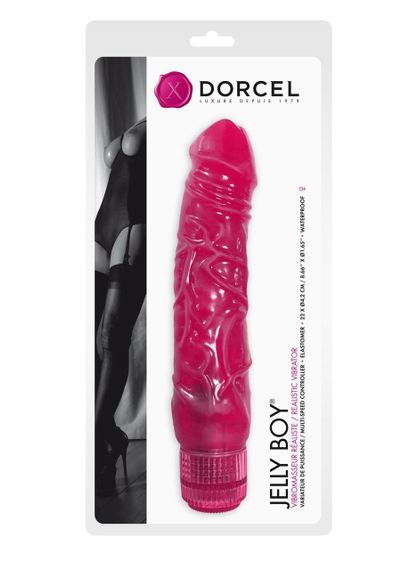 Фалоімітатор вібратор Dorcel Jelly Boy, діаметр 4,2см ТПЕ, плавне регулювання потужності вібрації Sex Aura | Зображення 3