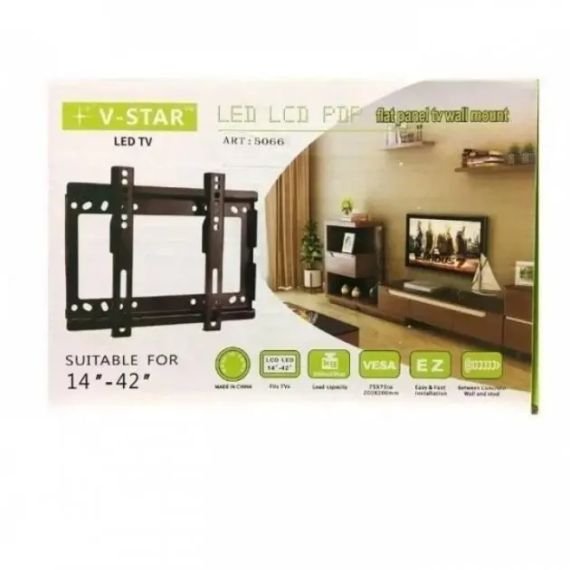 Крепление для телевизоров V-Star 14"-42" V1 Настенный крепеж для ТВ с диагональю 14-42 | Зображення 5