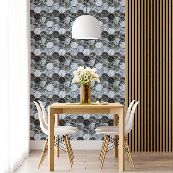 Декоративна ПВХ плитка на самоклейці 280х300х5мм Соти, ціна за 1 шт. (СПП-500) SW-00000524 | Зображення 4