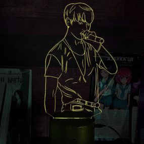 Акриловый светильник-ночник Чон Джонгук желтый tty-n001517