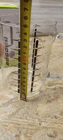 Мірний кухоль скляний Simax 1 л жароміцний з поділками для кухні та випічки (3843) | Зображення 8