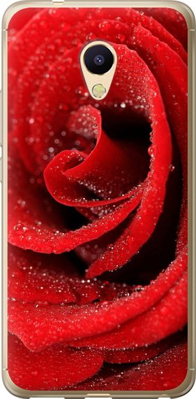 Чехол на Meizu M5s Красная роза "529u-776-17620"