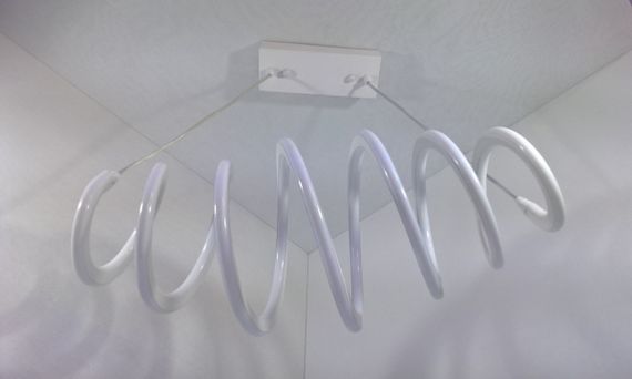 Люстра світлодіодна підвісна LED світильник для квартири на стелю лед 25563 Білий 40-150х27х60 см. | Зображення 3