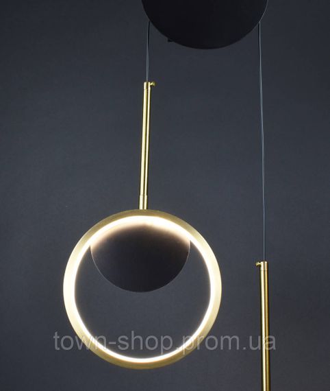 Бра настенное LED BD089-2-bk-gd-k Черный 55-200х35х6 см. | Зображення 5