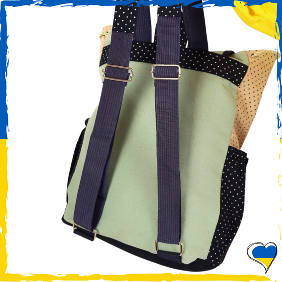 Рюкзак вмісткий жіночий. Текстиль Вмісткий, симпатичний | Зображення 1