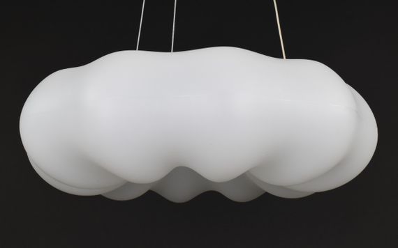 Люстра світлодіодна підвісна LED світильник для квартири на стелю лед 27944 Білий 35-150х45х45 см. | Зображення 1