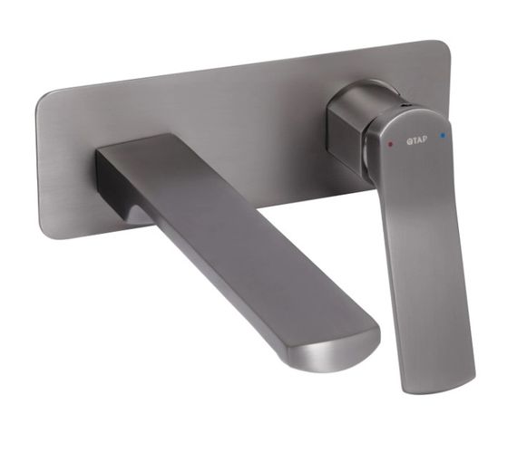 Змішувач для раковини Qtap прихованого монтажу Slavonice, Gunmetal Black PVD (k35) QTSLA273GMB45920