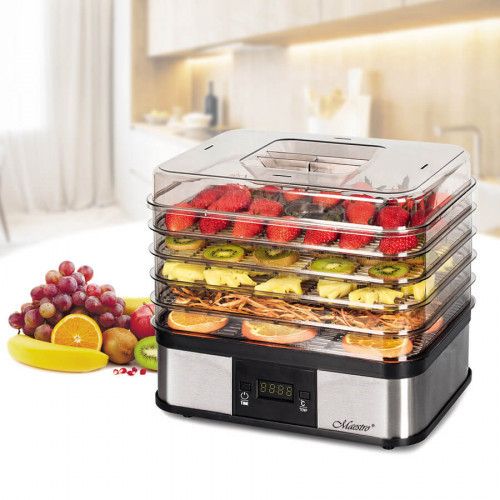 Сушарка для овочів і фруктів 245W (5 піддонів) прямокутна 31*26*34см MR-767 Maestro | Зображення 2