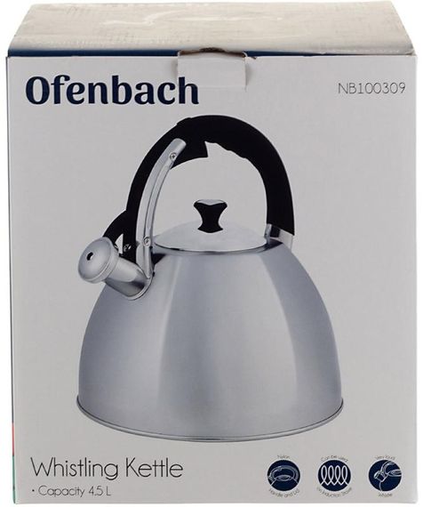 Чайник Ofenbach Augsburg 4.5л зі свистком, нержавіюча сталь | Зображення 7