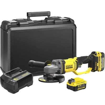 Шлифовальная машина Stanley FatMax, Li-Ion 18V, 2x4Ah, 9000 об/мин, d=125 мм, 2.66кг, кейс (SFMCG400M2K) | Зображення 4