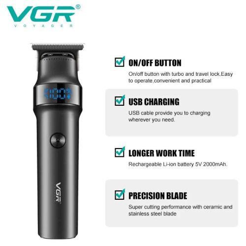 Машинка для стрижки волосся VGR V-987, Машинка для стрижки волосся бездротова, Vgr машинка для стрижки | Зображення 5