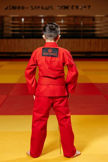 Кімоно для грепплінгу червоне, TM "Kintayo", 120 зріст, щільність 350 гр/м.кв. | Зображення 5