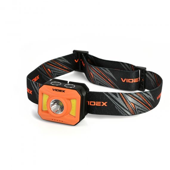 Налобний світлодіодний ліхтарик VIDEX VLF-H085-OR 400Lm 5000K | Зображення 1