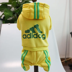 Костюм спортивный для собак Adidog жёлтый XXL