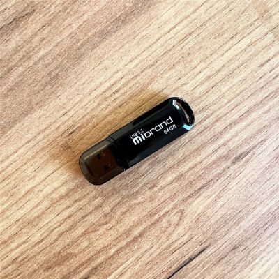 USB флеш накопичувач Mibrand 64GB Marten Black USB 3.2 (MI3.2/MA64P10B) (MI3.2/MA64P10B) | Зображення 2