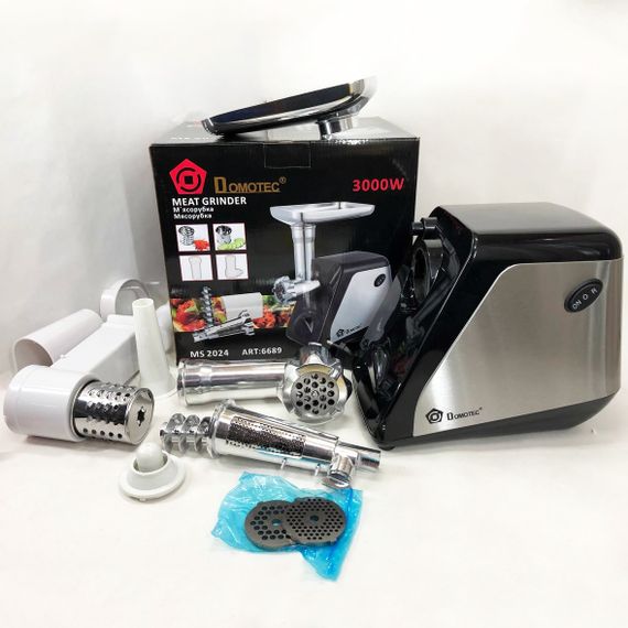 Кухонная мясорубка соковыжималка DOMOTEC, Мясорубка для профессиональной кухни, Мясорубки надежные FO-50 | Зображення 9