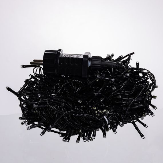 Світлодіодна гірлянда «Різдвяна фея» 50 м, 500 LED, IP65, чорний дріт | Зображення 3