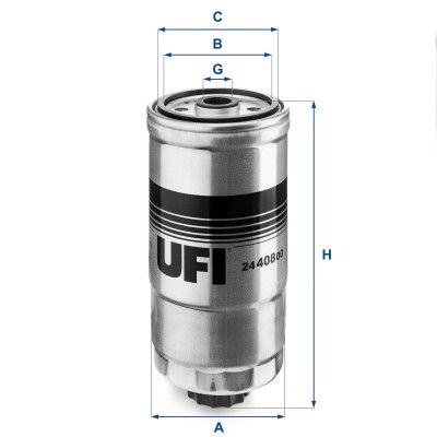 Фильтр топливный UFI 24.408.00 - Топ Продаж!