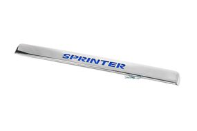 Планка над номером подсветкой (нерж.) Красная подсветка для Mercedes Sprinter 2006-2018 гг.
