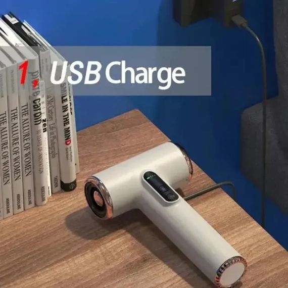 Беспроводной фен для волос с аккумуляторной батареей 200W с тремя режимами работы, с холодным/теплым воздухом | Зображення 4