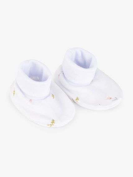 Пінетки для немовлят на манжеті Field flowers 915310 0-3 місяці Білий shop (4821184754451)