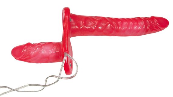 Страпон - Bad Kitty Vibrating Strap-On Duo | Зображення 2
