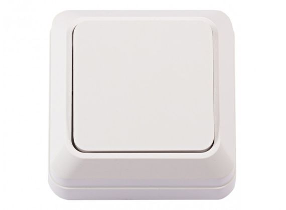 Вимикач накладний 1 клавіша (білий) IP20 Leon Ny95000058