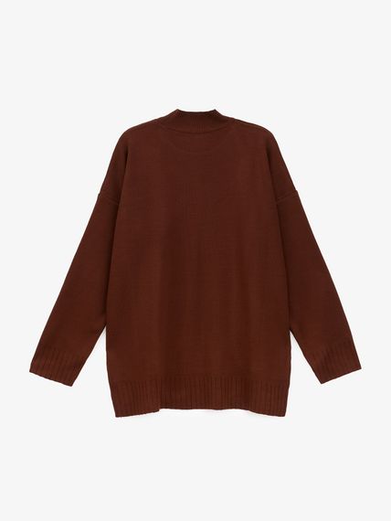 Костюм джемпер+спідниця однотонний жіночий GENUA G01111-0002 L/XL Коричневий shop (2000999550317) | Зображення 4