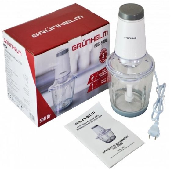 Блендер подрібнювач EBS-500G Grunhelm | Зображення 1