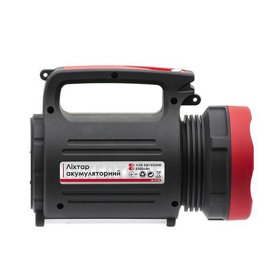 Ліхтар акумуляторний, сонячна панель, виносні 2 LED лампи INTERTOOL LB-0105 | Зображення 4