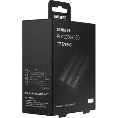 Накопитель SSD USB 3.2 1TB T7 Shield Samsung (MU-PE1T0S/EU) (MU-PE1T0S/EU) | Зображення 3