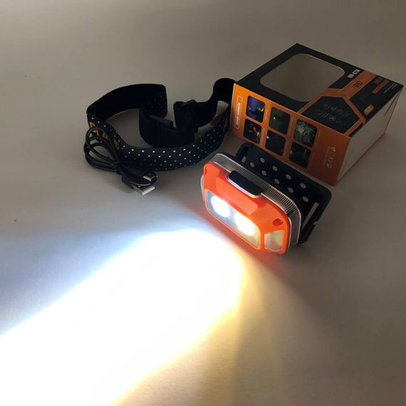 Ліхтар акумуляторний для риболовлі WH-0218-XPG(white+yellow)+SMD(red), Надійний налобний ліхтар HM-36 | Зображення 4