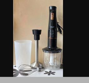 Кухонний блендер-подрібнювач 3в1 з мірною чашею та металевою ніжкою RAF R.327 (46855-R.327_502)