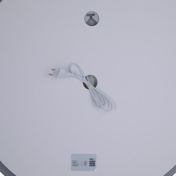 Дзеркало Lidz Aria R600 з LED-підсвіткою Touch, з антизапотіванням, з димером, рег. яскравості LD78LR600 | Зображення 8