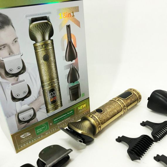 Тример 18 в 1 Kemei KM-2313, Універсальний триммер для чоловіків хороші машинки для стрижки волосся для дому | Зображення 8