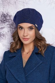 Берет с цельной флисовой подкладкой «Наиля» джинсовый