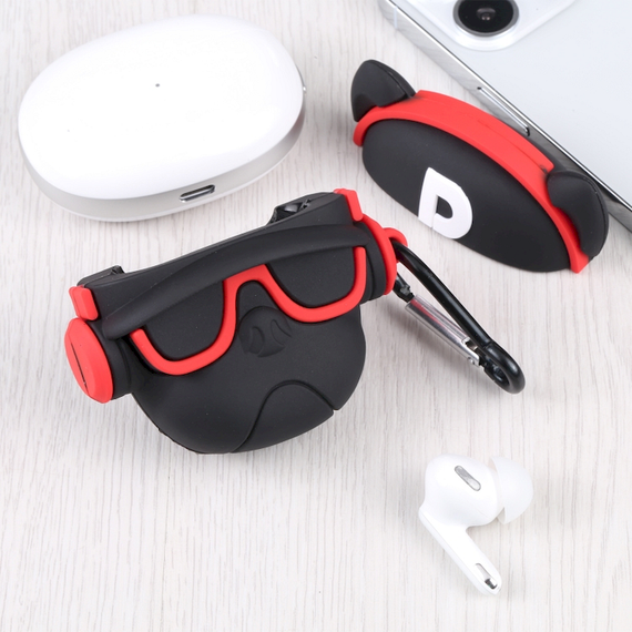 Силиконовый 3D чехол для наушников Apple AirPods Pro 1/2  Toys Dog Красный | Зображення 2
