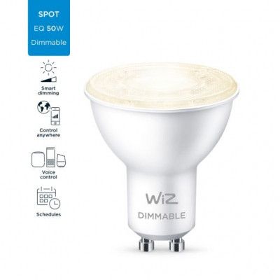Умная лампочка WiZ GU10 4.7W(50W 400Lm) 2700K диммируемая Wi-Fi (929002448102) | Зображення 7
