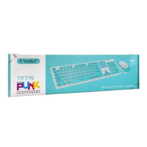 Бездротова клавіатура і миша з ергономічним дизайном XPRO TF770 (45937-TWolf TF770_650) | Зображення 4