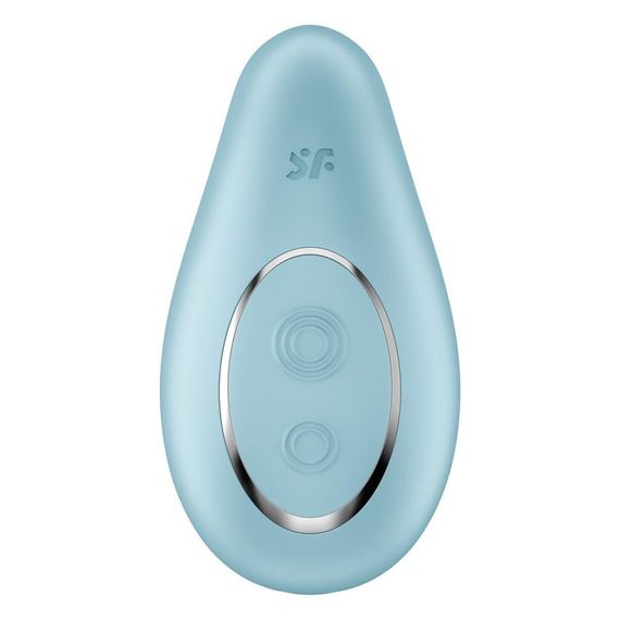 Вібратор Satisfyer Dipping Delight Light Blue, 2 мотори, гнучкий кінчик | Зображення 2